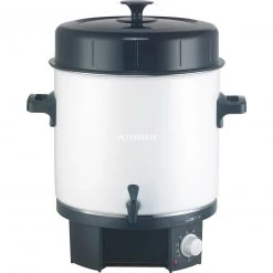 Einkochautomaten Clatronic Einkoch-/Heißgetränkeautomat EKA 3338, Einkochautomat (weiß/schwarz, 25 Liter)