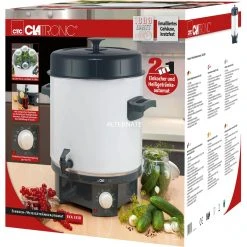 Einkochautomaten Clatronic Einkoch-/Heißgetränkeautomat EKA 3338, Einkochautomat (weiß/schwarz, 25 Liter) -Kochen & Backen Soldes Clatronic Einkoch Hei getr nkeautomat EKA 3338 Einkochautomat@@9ghfdc00 2