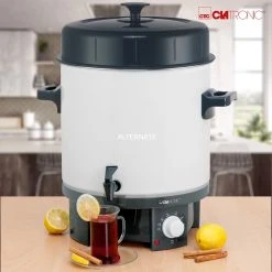 Einkochautomaten Clatronic Einkoch-/Heißgetränkeautomat EKA 3338, Einkochautomat (weiß/schwarz, 25 Liter) -Kochen & Backen Soldes Clatronic Einkoch Hei getr nkeautomat EKA 3338 Einkochautomat@@9ghfdc00 5