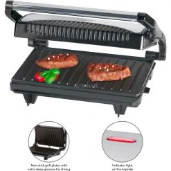 Kontaktgrills Clatronic Kontaktgrill MG 3519 (edelstahl/schwarz, 700 Watt) -Kochen & Backen Soldes Clatronic Kontaktgrill MG 3519@@9ggedc12 2
