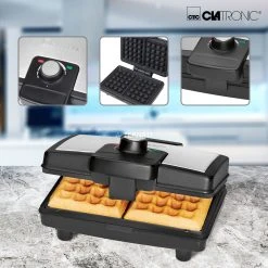 Clatronic WA 3606, Waffeleisen (schwarz/edelstahl) 10 Clatronic WA 3606, Waffeleisen (schwarz/edelstahl) -Kochen & Backen Soldes Clatronic WA 3606 Waffeleisen@@9gbkdc23 2