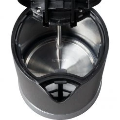 Clatronic WK 3452, Wasserkocher (schwarz/silber, 1,8 Liter) -Kochen & Backen Soldes Clatronic WK 3452 Wasserkocher@@9gwldc40 3