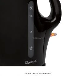 Clatronic Wasserkocher WK 3445 (schwarz, 1,7 Liter) -Kochen & Backen Soldes Clatronic Wasserkocher WK 3445@@9gwldc39 3