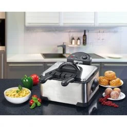 Fritteusen Mit Öl Clatronic FR 3195, Fritteuse (edelstahl/schwarz, Doppel-Kaltzone-Fritteuse) -Kochen & Backen Soldes Clatronic FR 3195 Fritteuse@@9gffdc03 3