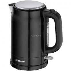 Cloer Edelstahl-Wasserkocher 4520 (schwarz, 1,7 Liter)