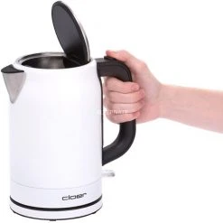 Cloer Edelstahl-Wasserkocher 4521 (weiß, 1,7 Liter) -Kochen & Backen Soldes Cloer Edelstahl Wasserkocher 4521@@1675550 2