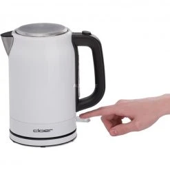 Cloer Edelstahl-Wasserkocher 4521 (weiß, 1,7 Liter) -Kochen & Backen Soldes Cloer Edelstahl Wasserkocher 4521@@1675550 5