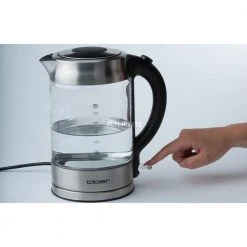 Cloer Glas-Wasserkocher 4429 (edelstahl (gebürstet)/schwarz, 1,7 Liter) -Kochen & Backen Soldes Cloer Glas Wasserkocher 4429@@1675547 2