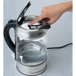 Cloer Glas-Wasserkocher 4429 (edelstahl (gebürstet)/schwarz, 1,7 Liter) -Kochen & Backen Soldes Cloer Glas Wasserkocher 4429@@1675547 5