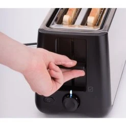 Cloer King-Size-Toaster 3579 (edelstahl/schwarz, Für 4 XXL-Toasts) -Kochen & Backen Soldes Cloer King Size Toaster 3579@@1675531 3