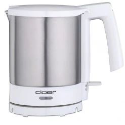 Cloer Wasserkocher 4701 (edelstahl/weiß, 1,5 Liter)