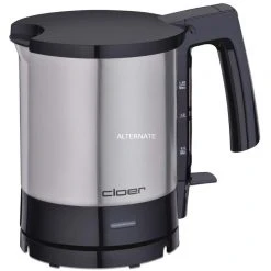 Cloer Wasserkocher 4710 (edelstahl/schwarz, 1,5 Liter)