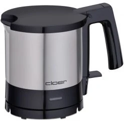Cloer Wasserkocher 4720 (edelstahl/schwarz, 1,0 Liter)