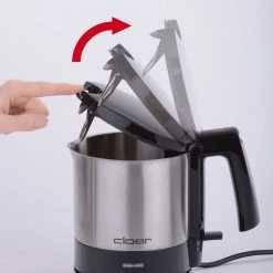 Cloer Wasserkocher 4720 (edelstahl/schwarz, 1,0 Liter) 11 Cloer Wasserkocher 4720 (edelstahl/schwarz, 1,0 Liter) -Kochen & Backen Soldes Cloer Wasserkocher 4720@@9gwldc13 3