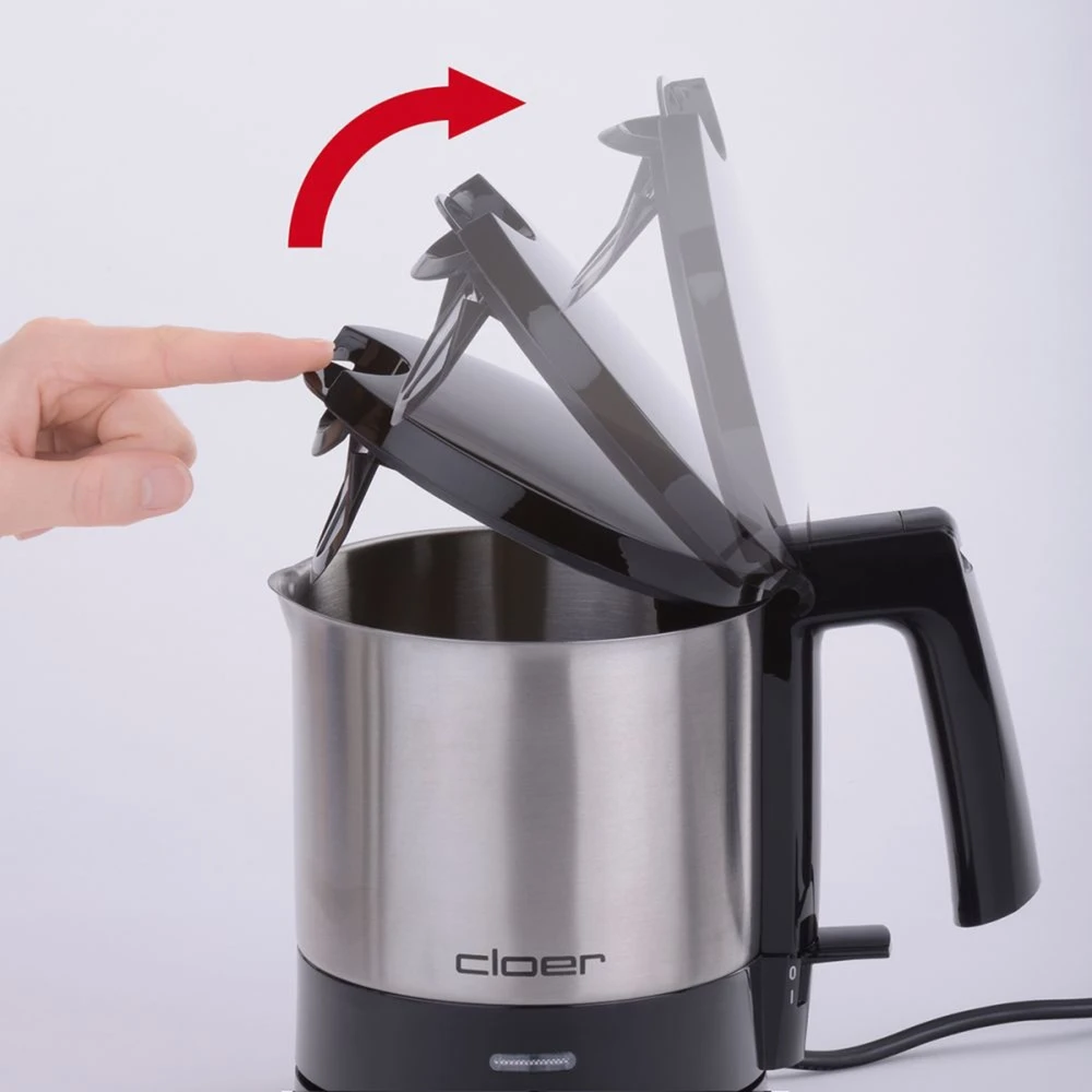 Cloer Wasserkocher 4720 (edelstahl/schwarz, 1,0 Liter) 6 Cloer Wasserkocher 4720 (edelstahl/schwarz, 1,0 Liter) – Bild 4