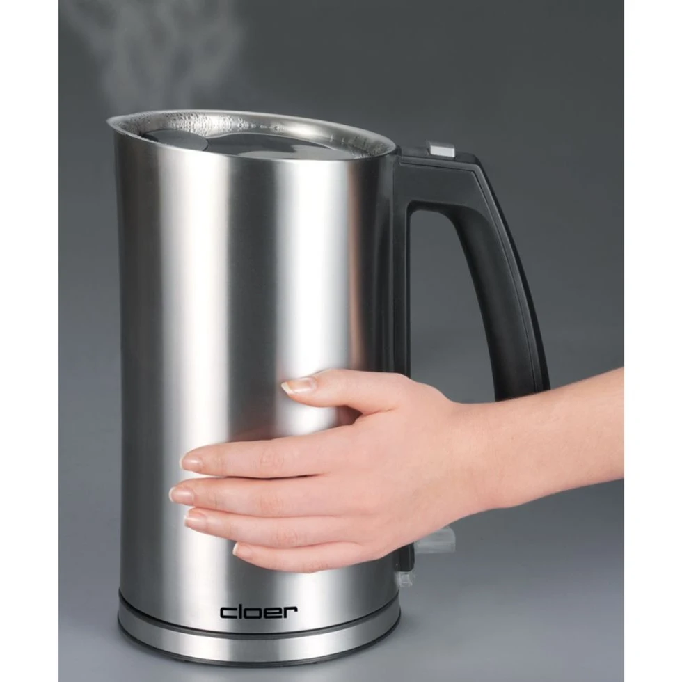 Cloer Wasserkocher 4909 (edelstahl/schwarz, 1,2 Liter) 4 Cloer Wasserkocher 4909 (edelstahl/schwarz, 1,2 Liter) – Bild 2