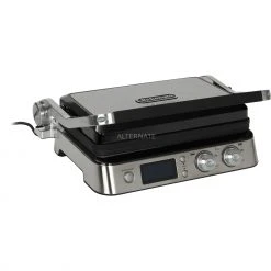 Kontaktgrills DeLonghi MultiGrill CGH 1012D, Kontaktgrill (silber/schwarz, 2.000 Watt)