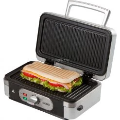 Domo Sandwichtoaster 3in1 DO9136C, Sandwichmaker (edelstahl/schwarz) -Kochen & Backen Soldes Domo Sandwichtoaster 3in1 DO9136C Sandwichmaker@@9ggedd19 5