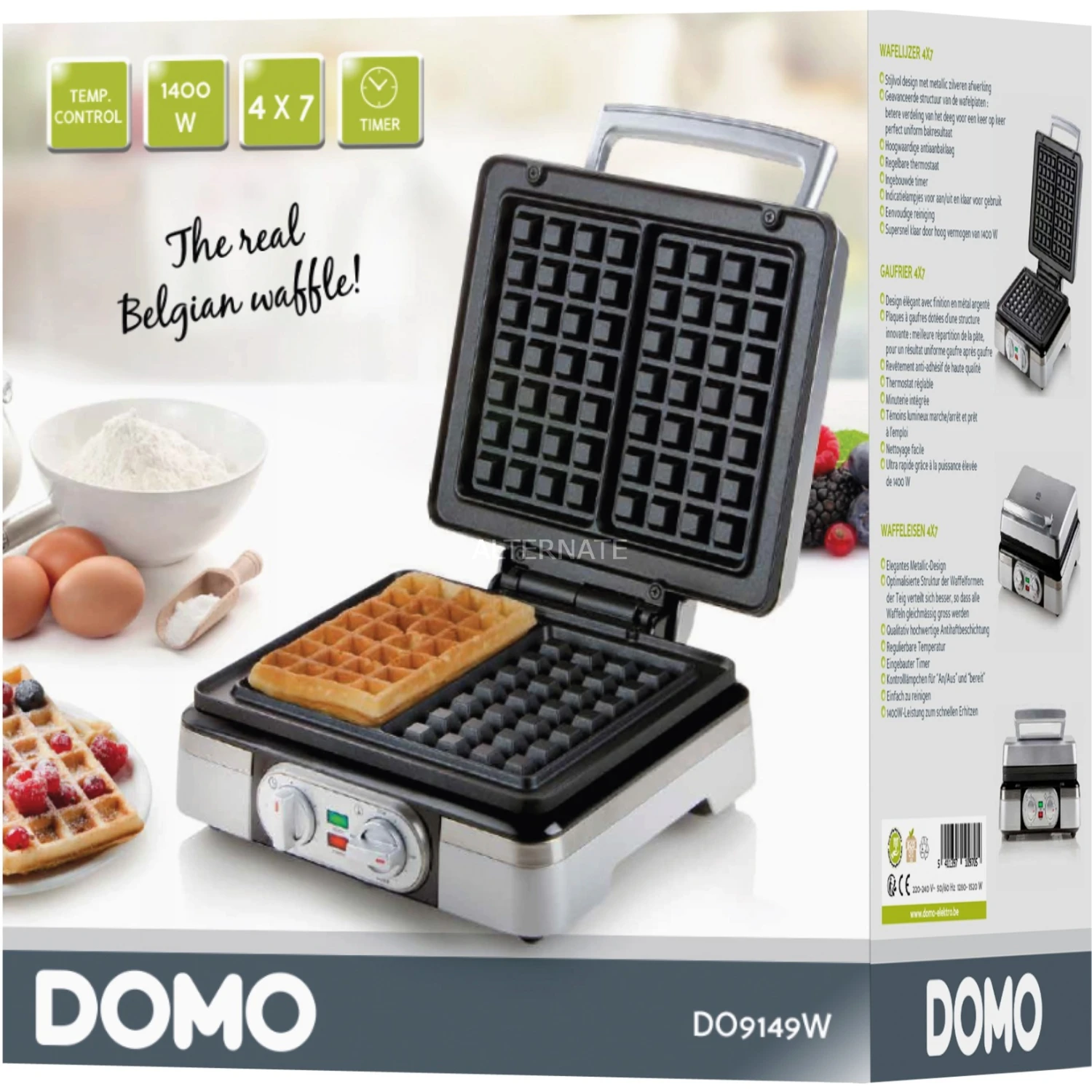 Domo Waffeleisen DO9149W (silber) 7 Domo Waffeleisen DO9149W (silber) – Bild 5