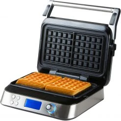 Domo Waffle Genius, Waffeleisen (schwarz/edelstahl) -Kochen & Backen Soldes Domo Waffle Genius Waffeleisen@@1868197 2