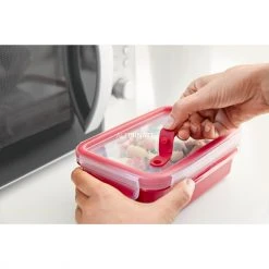 Zubehör Für Backofen Emsa CLIP & MICRO Mikrowellendose 1,0 Liter (rot, Rechteckig, Mit Deckel Und 2 Einsätzen) -Kochen & Backen Soldes Emsa CLIP MICRO Mikrowellendose 1 0 Liter@@1832036 5