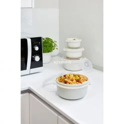 Zubehör Für Backofen Emsa MICRO FAMILY Mikrowellentopf 1,5 Liter, Dose (weiß, Mit Deckel) -Kochen & Backen Soldes Emsa MICRO FAMILY Mikrowellentopf 1 5 Liter Dose@@1832064 5