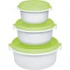 Zubehör Für Backofen Emsa MICRO FAMILY Mikrowellentopf, Starterset 3-teilig, Dose (weiß/grün, 3 Töpfe, 3 Deckel) -Kochen & Backen Soldes Emsa MICRO FAMILY Mikrowellentopf Starterset 3 teilig Dose@@1832057