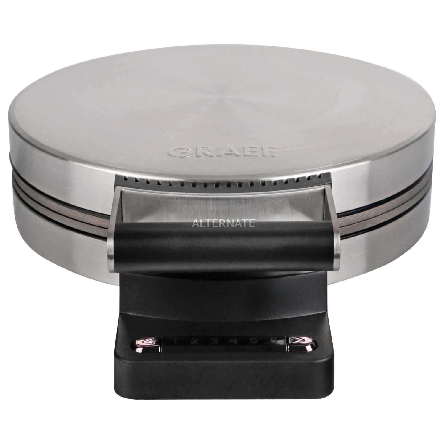 Graef Waffelautomat WA 80, Waffeleisen (edelstahl/schwarz) 4 Graef Waffelautomat WA 80, Waffeleisen (edelstahl/schwarz) – Bild 2