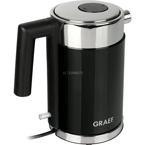 Graef Wasserkocher WK 402 (schwarz/edelstahl, 1 Liter) -Kochen & Backen Soldes Graef Wasserkocher WK 402@@9gwldq93