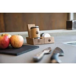 Kochen & Backen HORL Schleifscheiben Station, Eiche, Halterung (hellbraun) -Kochen & Backen Soldes HORL Schleifscheiben Station Eiche Halterung@@9ggzzh0b 2