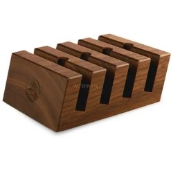 Kochen & Backen HORL Schleifscheiben Station, Nussbaum, Halterung (dunkelbraun)