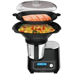 Küchenmaschinen Krups ClickChef HF4568, Küchenmaschine (schwarz/edelstahl)