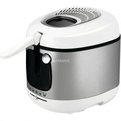 Fritteusen Mit Öl Moulinex Mega AM4800, Fritteuse (weiß/silber) -Kochen & Backen Soldes Moulinex Mega AM4800 Fritteuse@@9gffd605 2