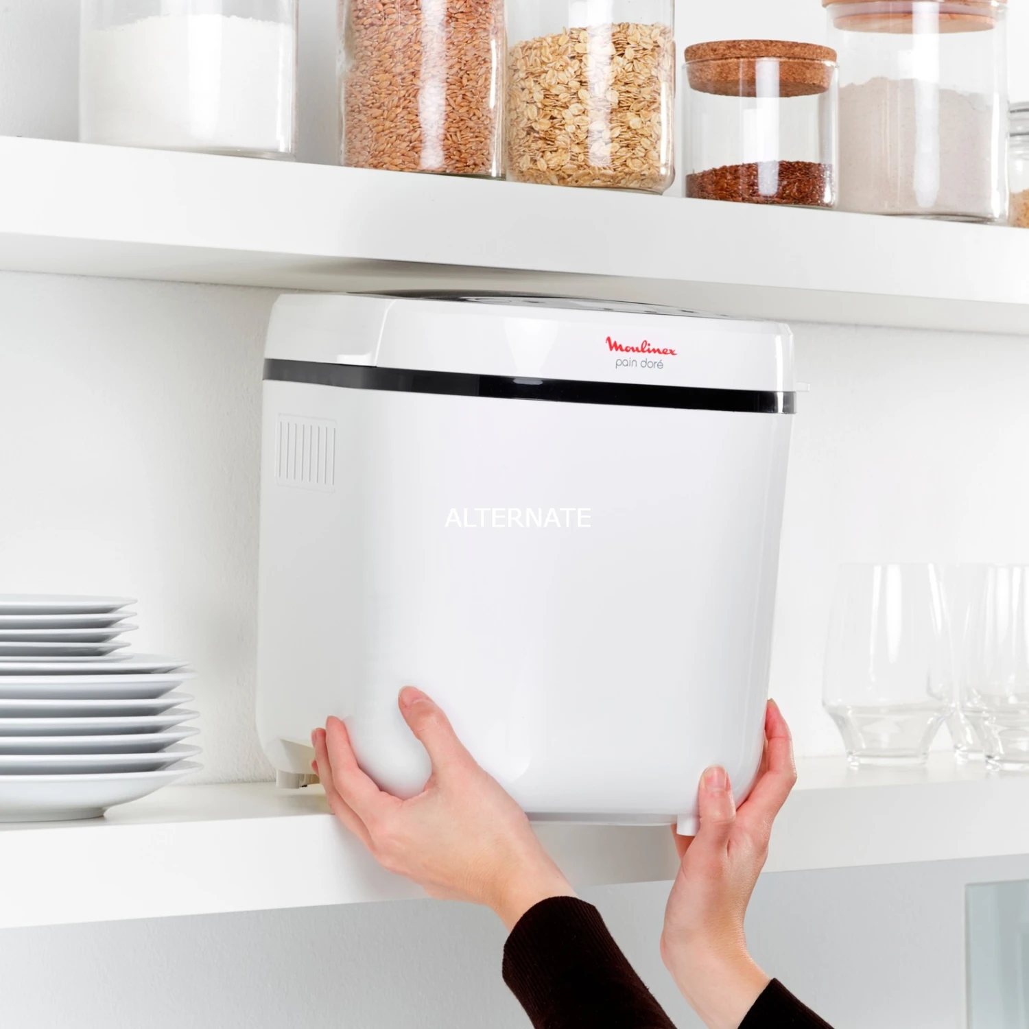 Brotbackautomaten Moulinex Pain Dor OW210130, Brotbackautomat (weiß/schwarz) 8 Brotbackautomaten Moulinex Pain Dor OW210130, Brotbackautomat (weiß/schwarz) – Bild 6