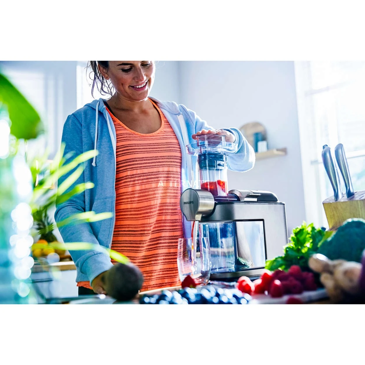 Philips Slow Juicer HR1945/80, Entsafter (weiß/silber) 6 Philips Slow Juicer HR1945/80, Entsafter (weiß/silber) – Bild 4