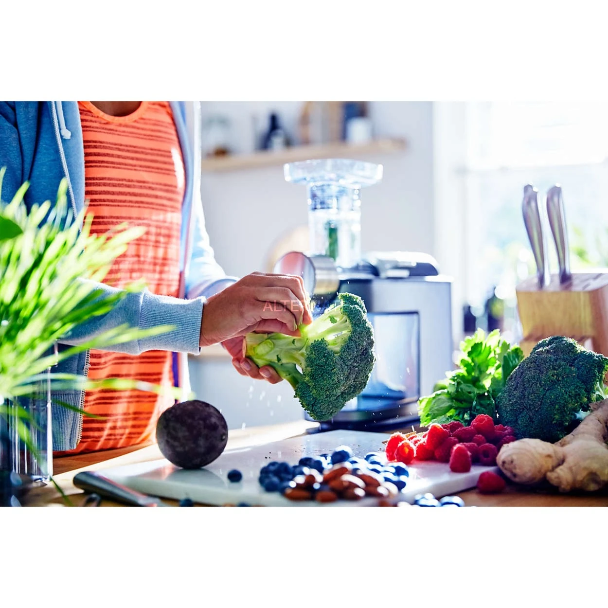 Philips Slow Juicer HR1945/80, Entsafter (weiß/silber) 8 Philips Slow Juicer HR1945/80, Entsafter (weiß/silber) – Bild 6