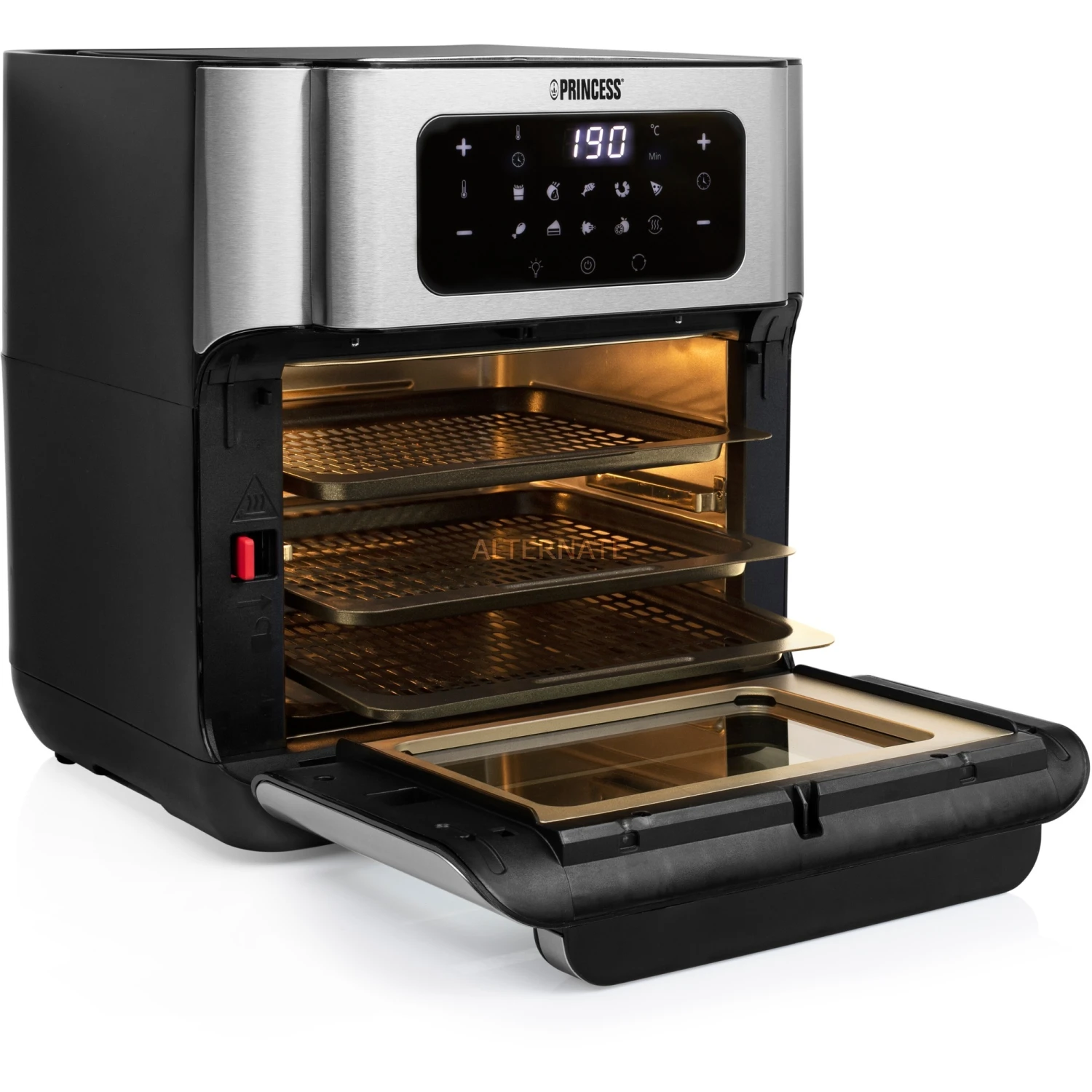Princess Aerofryer Ofen 182065, Heißluftfritteuse (schwarz) 5 Princess Aerofryer Ofen 182065, Heißluftfritteuse (schwarz) – Bild 3
