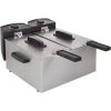 Fritteusen Mit Öl Princess Doppel-Fritteuse 183123 (edelstahl/schwarz) -Kochen & Backen Soldes Princess Doppel Fritteuse 183123 @@1466802