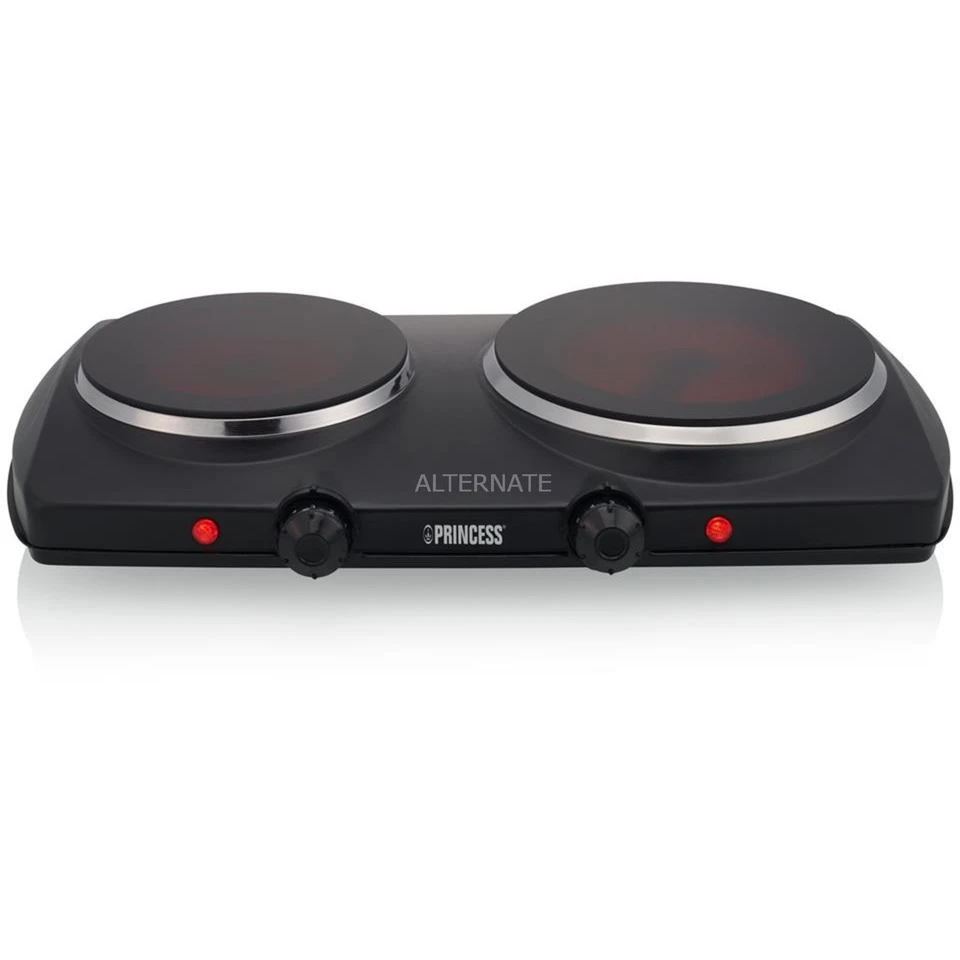 Princess Glaskeramik-Doppelkochplatte 303021 (schwarz) 5 Princess Glaskeramik-Doppelkochplatte 303021 (schwarz) – Bild 3