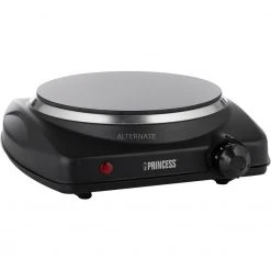 Princess Glaskeramik-Kochplatte 303020 (schwarz (matt)/silber)