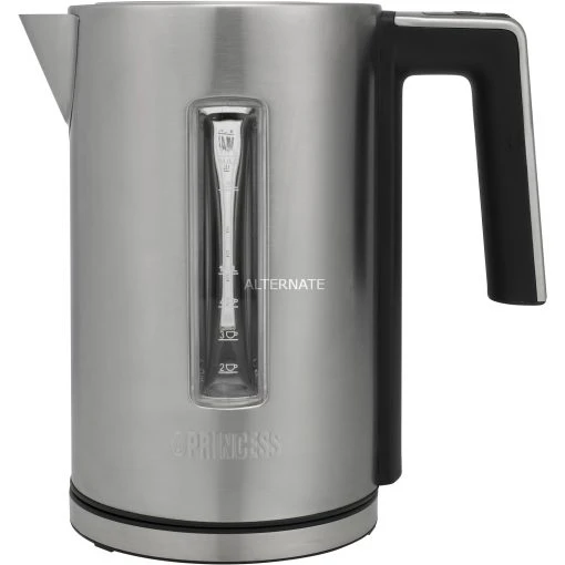 Princess Schnellwasserkocher Deluxe 236047 (edelstahl/schwarz, 1,7 Liter) -Kochen & Backen Soldes Princess Schnellwasserkocher Deluxe 236047@@1704582
