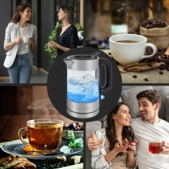 ProfiCook Glas-Wasserkocher PC-WKS 1229 G (edelstahl/schwarz, 1 Liter) -Kochen & Backen Soldes ProfiCook Glas Wasserkocher PC WKS 1229 G@@1862926 3