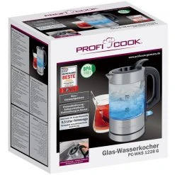 ProfiCook Glas-Wasserkochher PC-WKS 1228 G, Wasserkocher (edelstahl/schwarz, 0,5 Liter) 10 ProfiCook Glas-Wasserkochher PC-WKS 1228 G, Wasserkocher (edelstahl/schwarz, 0,5 Liter) -Kochen & Backen Soldes ProfiCook Glas Wasserkochher PC WKS 1228 G Wasserkocher@@1862960 2