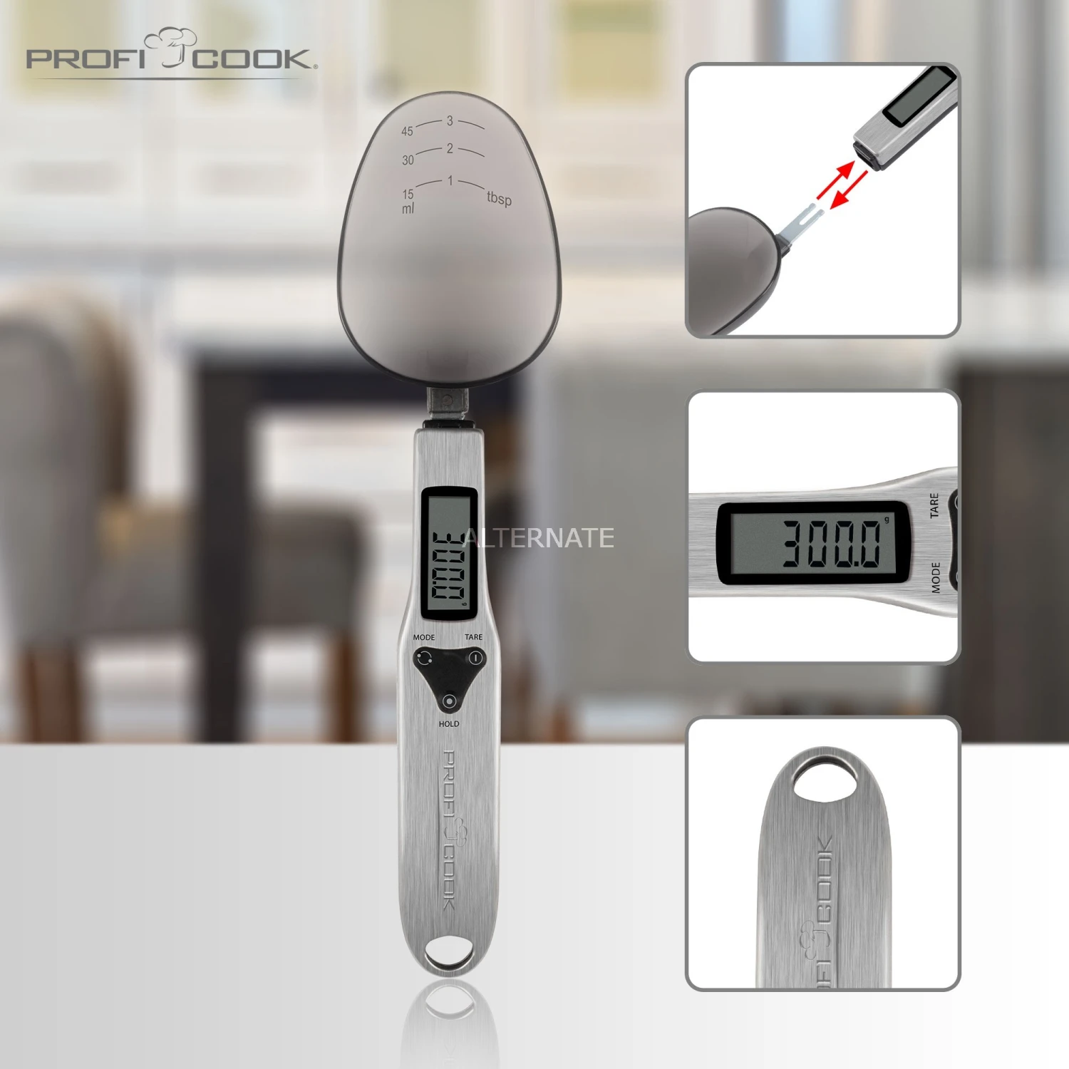 Küchenwaagen ProfiCook Löffelwaage PC-LW 1214, Küchenwaage (edelstahl) 8 Küchenwaagen ProfiCook Löffelwaage PC-LW 1214, Küchenwaage (edelstahl) – Bild 6