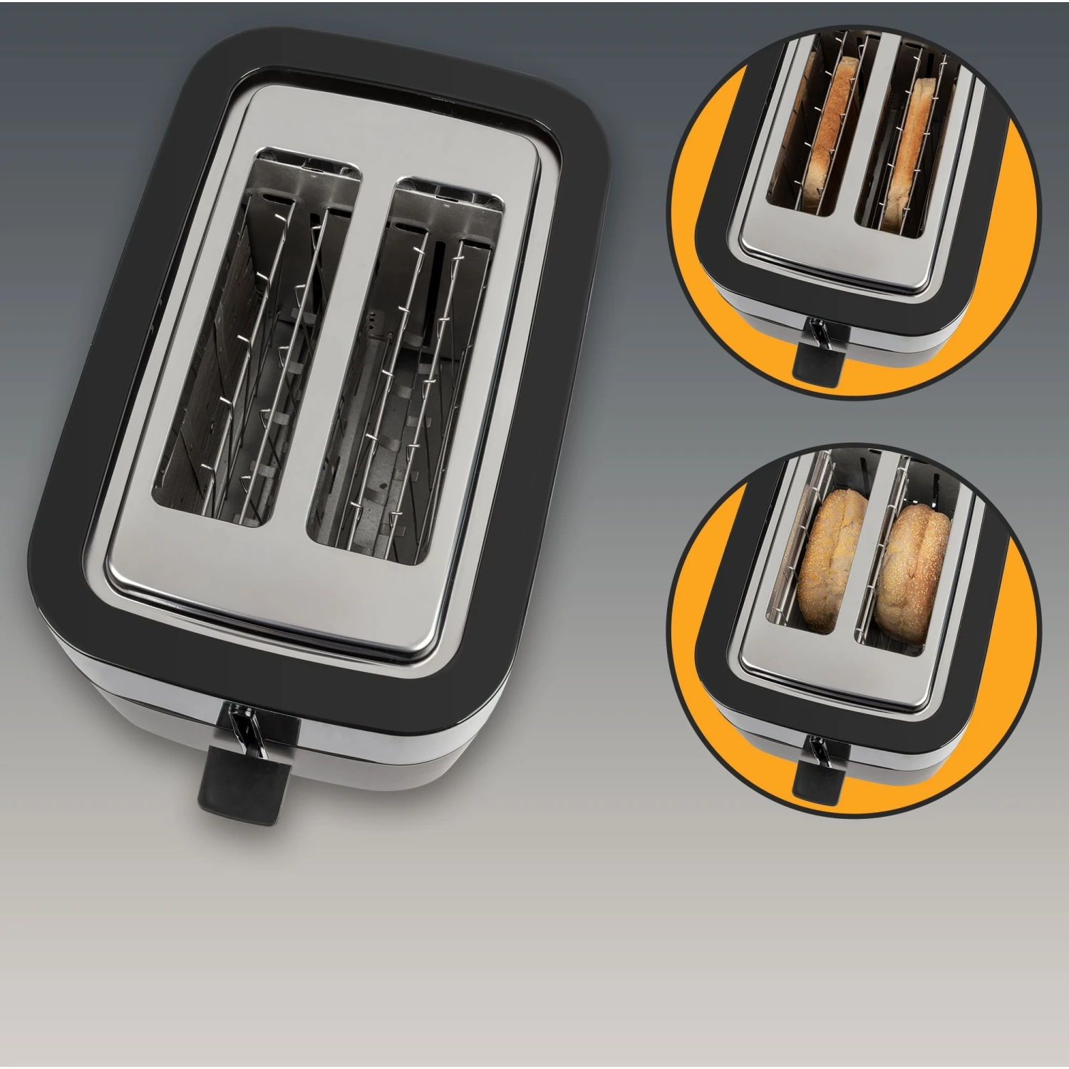 ProfiCook PC-TA 1244, Toaster (schwarz/schwarz (matt)) 8 ProfiCook PC-TA 1244, Toaster (schwarz/schwarz (matt)) – Bild 6