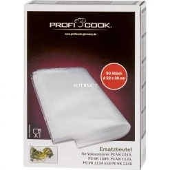 Vakuumierer ProfiCook Vakuumierbeutel 22cm X 30cm, 50 Stück, Vakuumier-Folien (transparent)