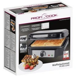 ProfiCook Waffelautomat PC-WA 1240, Waffeleisen (schwarz/edelstahl) -Kochen & Backen Soldes ProfiCook Waffelautomat PC WA 1240 Waffeleisen@@1863985 3