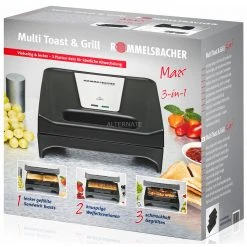 Rommelsbacher 3-in-1 Max SWG 700, Sandwichmaker (schwarz/edelstahl) -Kochen & Backen Soldes Rommelsbacher 3 in 1 Max SWG 700 Sandwichmaker@@9gbidq54 5