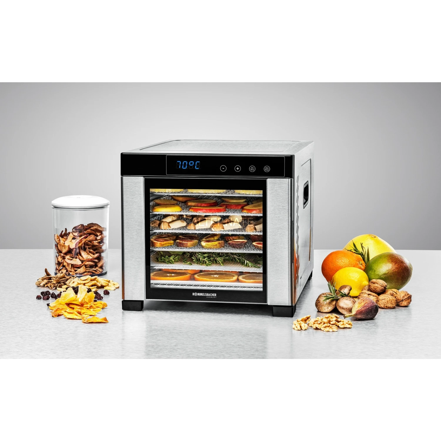 Dörrautomaten Rommelsbacher Dörrautomat DA 900 (edelstahl/schwarz) 8 Dörrautomaten Rommelsbacher Dörrautomat DA 900 (edelstahl/schwarz) – Bild 6
