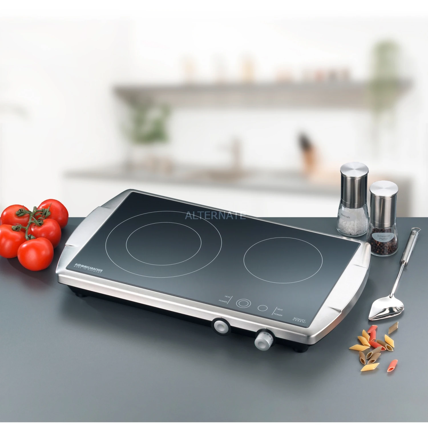 Rommelsbacher Doppelkochplatte CT 3400/E (edelstahl/schwarz) 8 Rommelsbacher Doppelkochplatte CT 3400/E (edelstahl/schwarz) – Bild 6